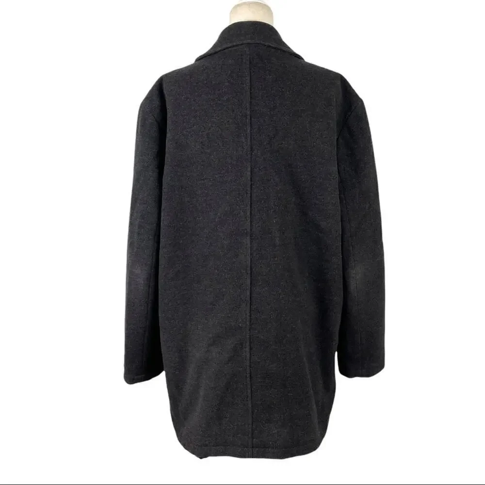 Banana Republic Men's Single Breasted Wool Cashmere Blend Coat Jacket Size L